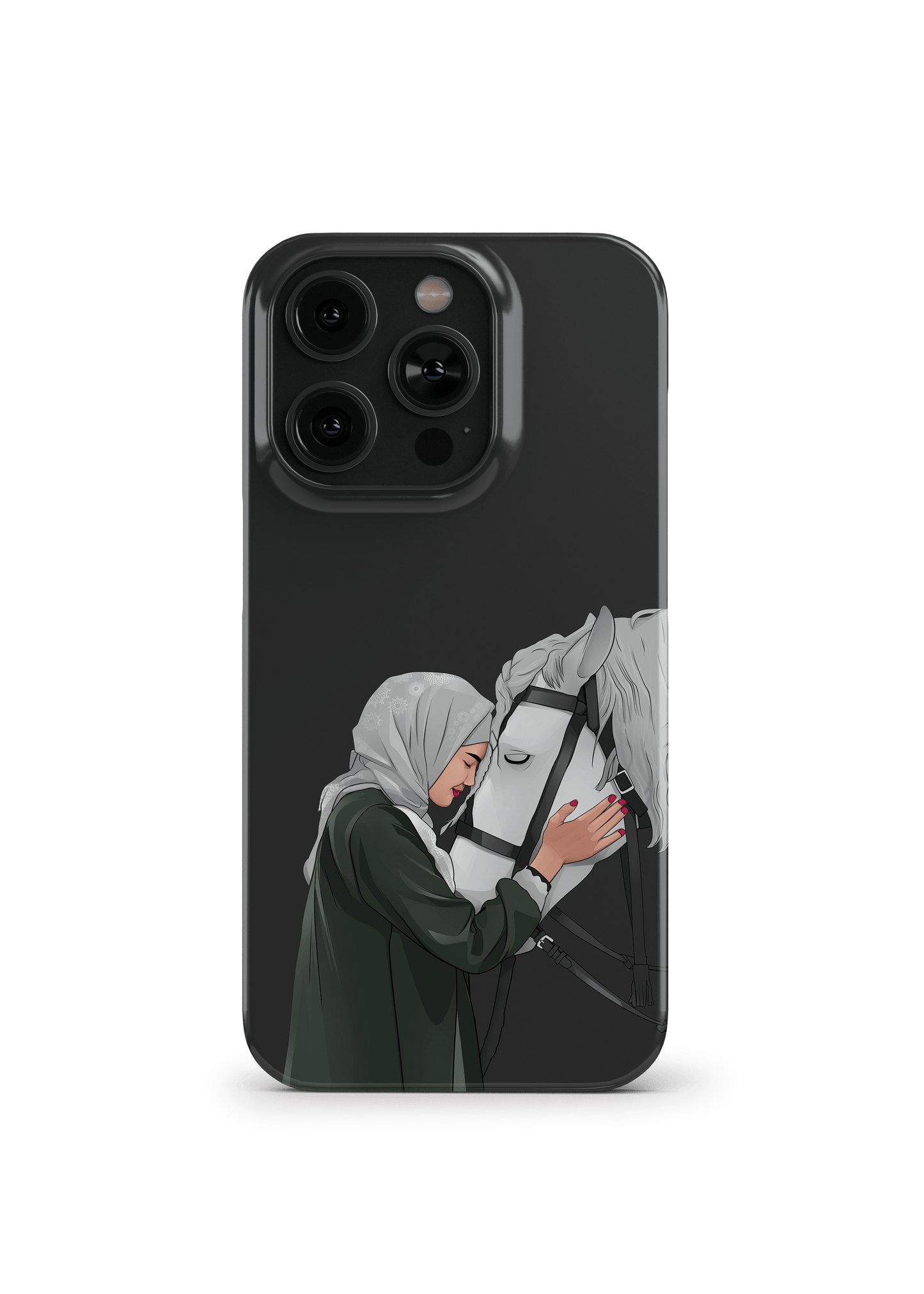 LADY & HORSE BLACK