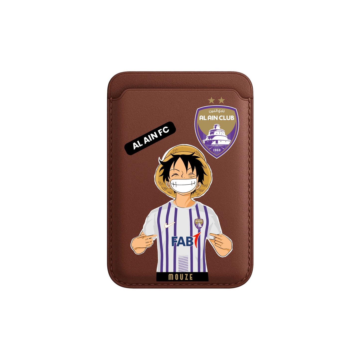 AL AIN FC MAGSAFE WALLET BROWN