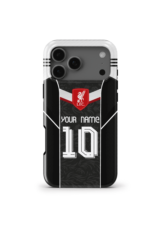 LIVERPOOL BLACK NAME & NUMBER
